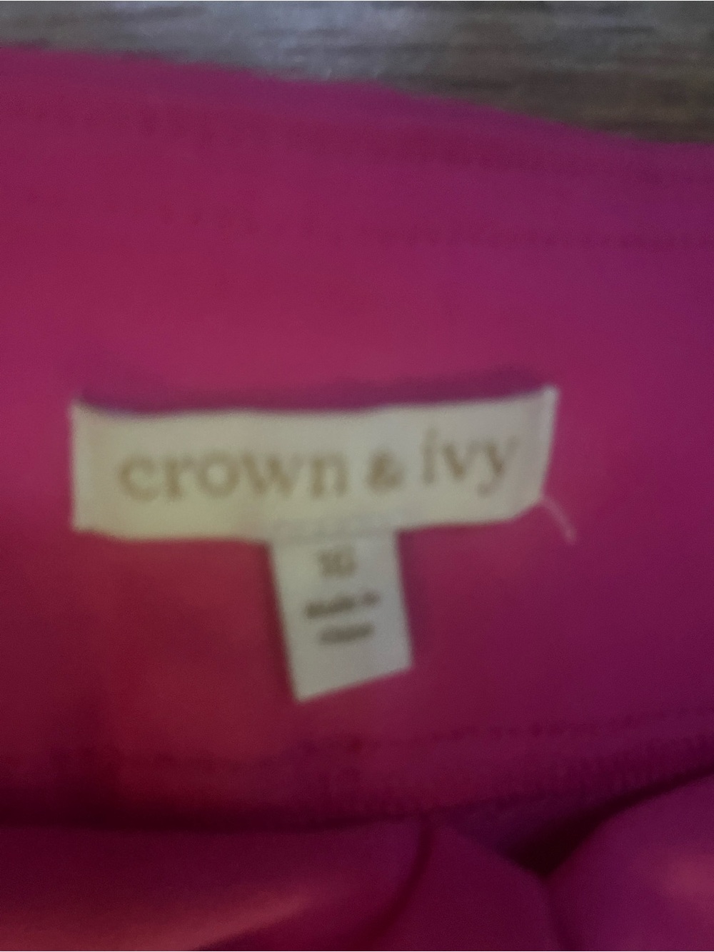 Crown and Ivy Pink Tailored Ponte Ankle Pants. 16. Barbie. Dopamine. Colorful. - Picture 4 of 4